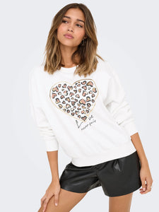 Only | TAMMIE Sweatshirt | Cloud dancer