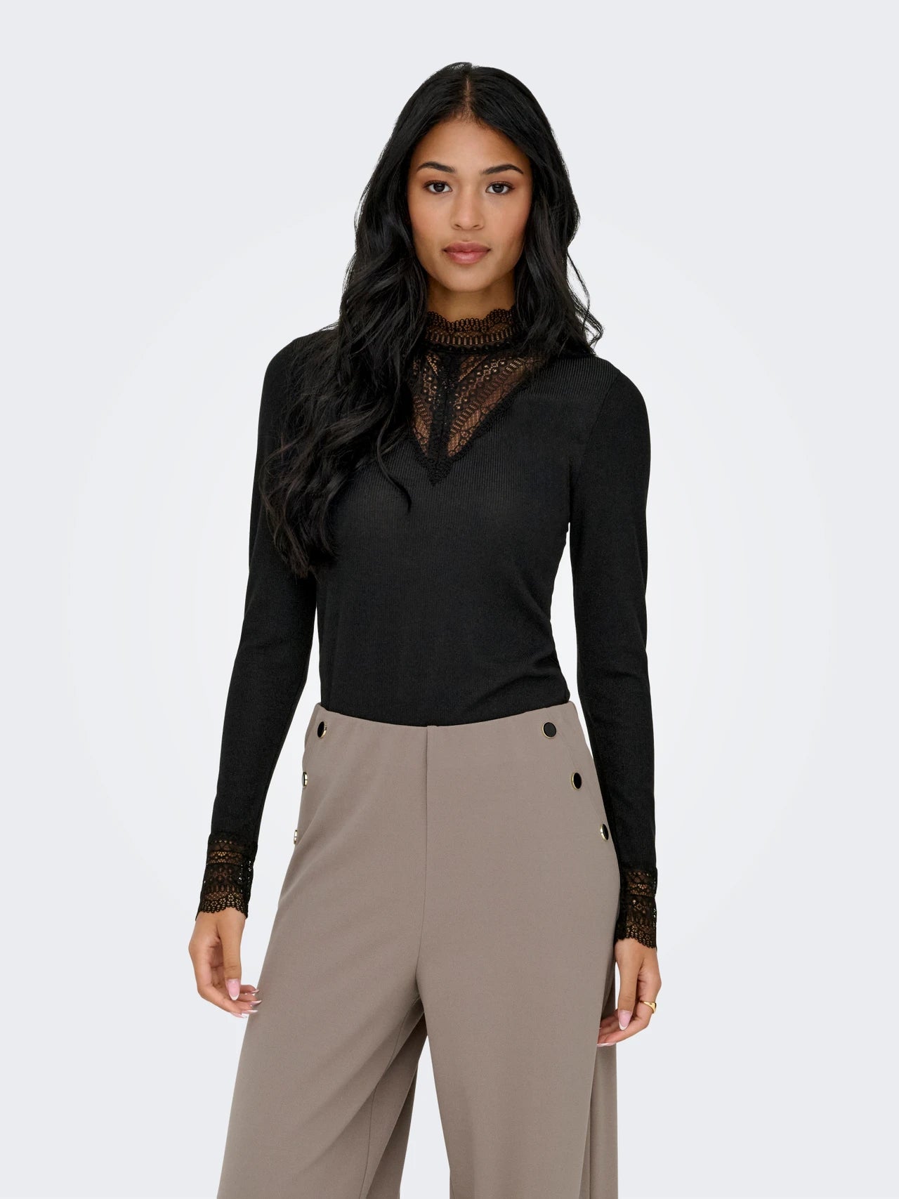 ONLY | TILDE Longsleeve | Black Glitter