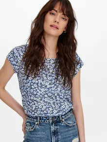 ONLY | Vic Bluse ohne Ärmel | Vintage indigo