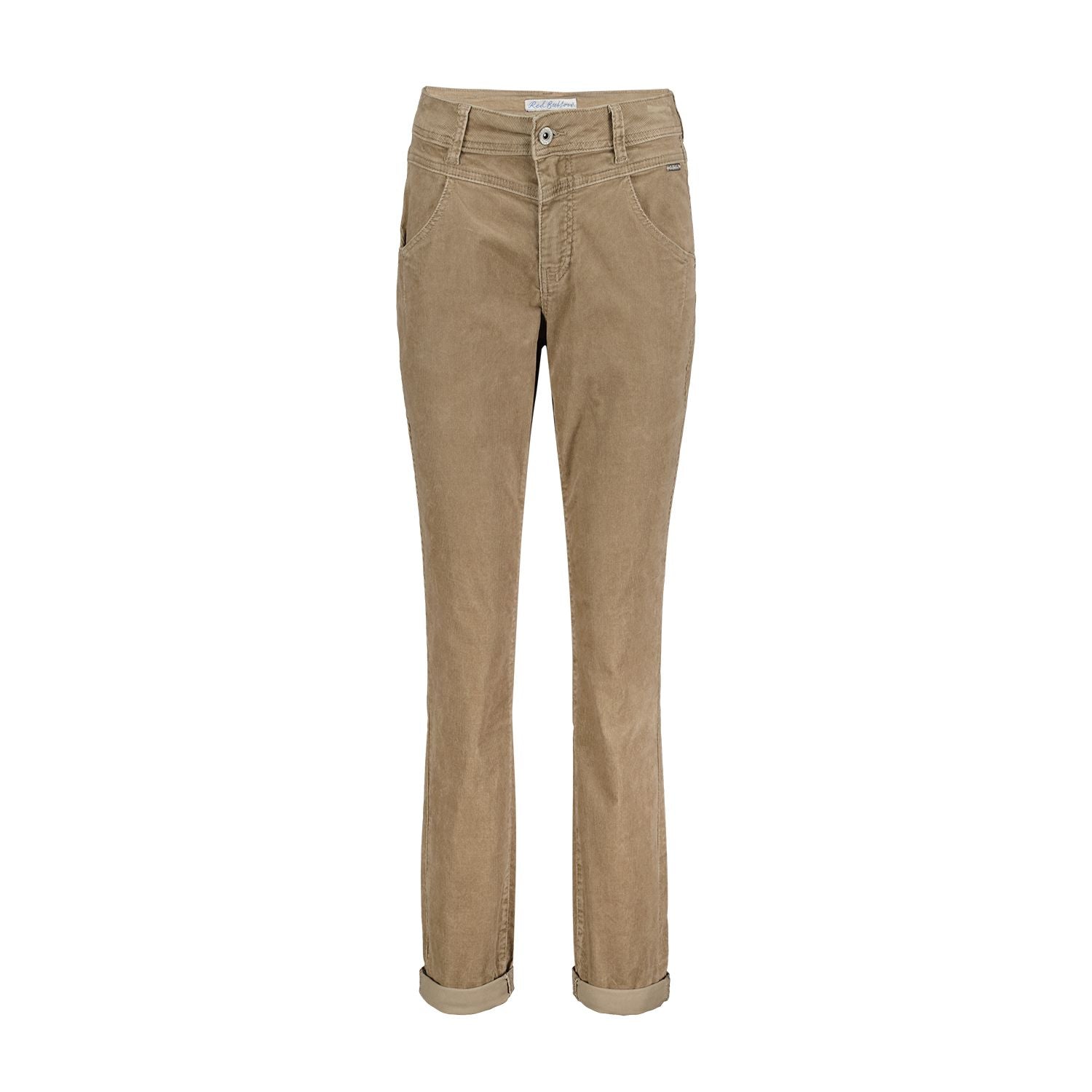 Red Button | June Cordhose | Light taupe