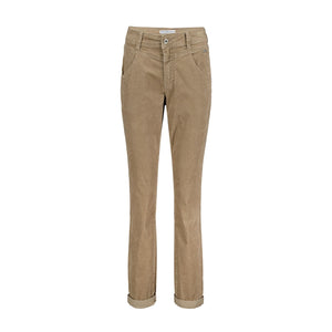 Red Button | June Cordhose | Light taupe