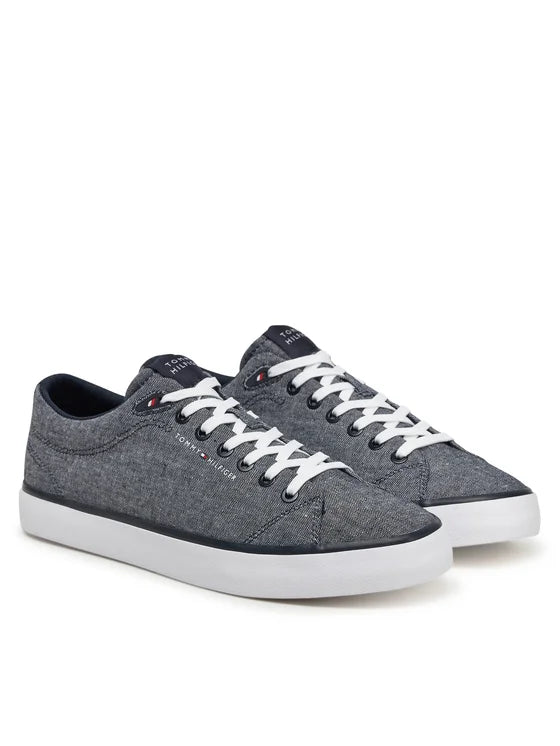 Tommy Jeans | Vulc Low Core Chambray Sneaker | DW5 dunkelblau