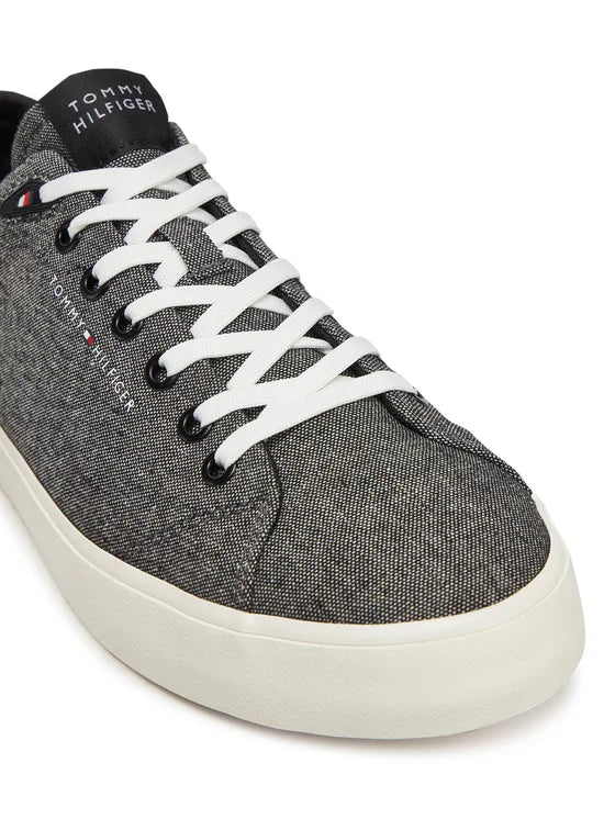 Tommy Jeans | Vulc Low Core Chambray Sneaker | BDS schwarz