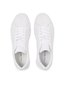 Tommy Jeans | Court Leather Sneaker | YBR Weiss