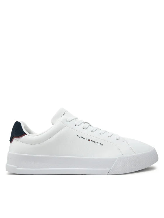 Tommy Jeans | Th Court Leather Sneaker | QLD weiss