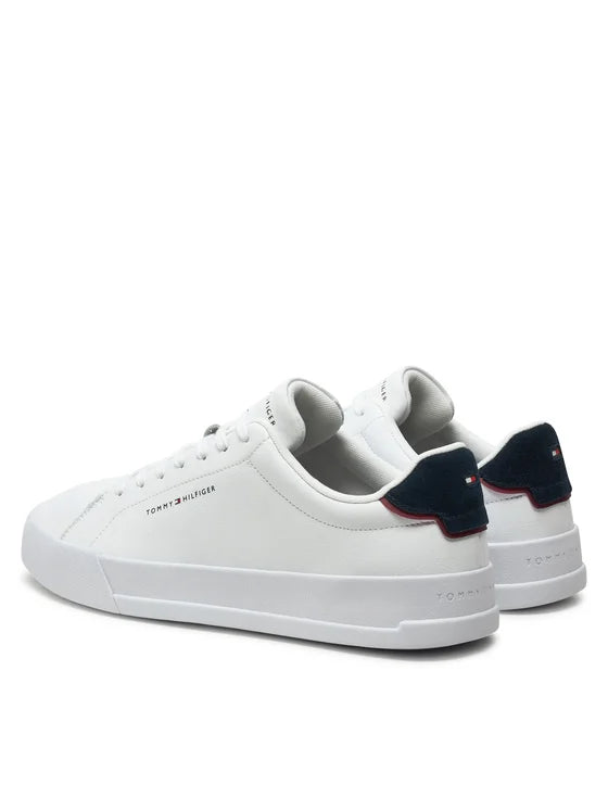 Tommy Jeans | Th Court Leather Sneaker | QLD weiss
