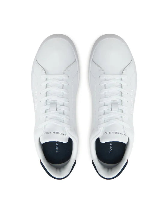 Tommy Jeans | Th Court Leather Sneaker | QLD weiss