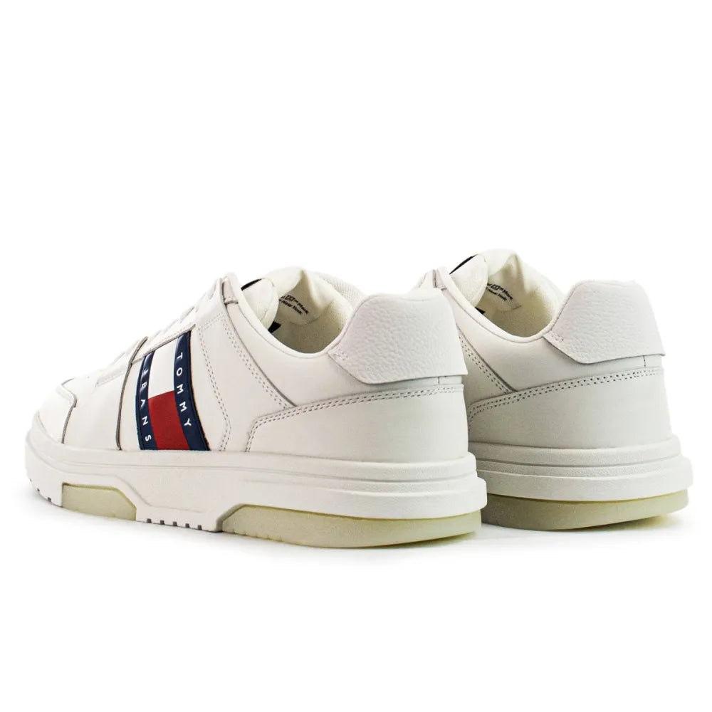 Tommy Jeans | The Brooklyn Leather ESS Sneaker | TCR Ecru