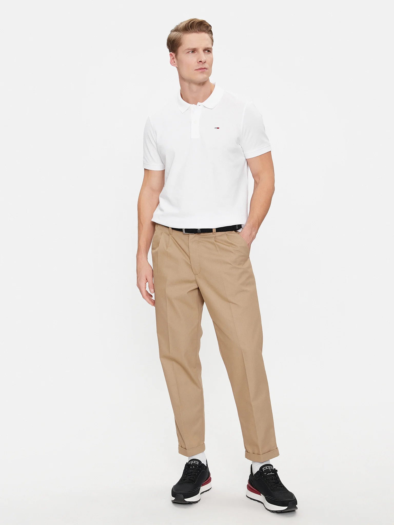 Tommy Jeans | Slim Fit Poloshirt  | YBR White