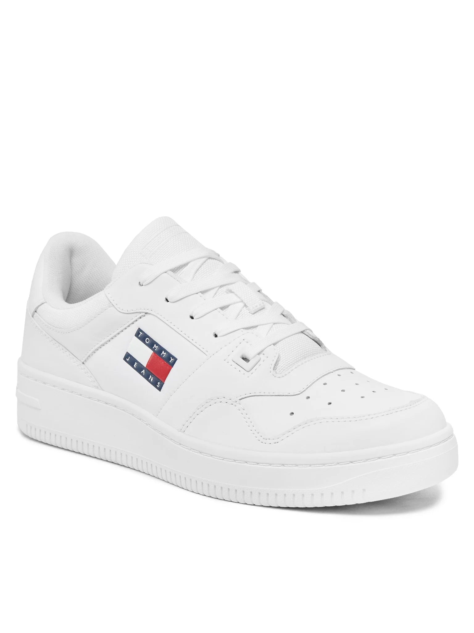 Tommy Jeans | Retro Basket Essential Sneaker | YBR Weiss