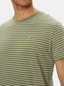 Tommy Jeans | Slim Fit T-Shirt mit Rundhalsausschnitt | 0CH ArubaGreen