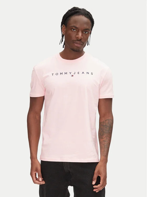 Tommy Jeans | T-Shirt mit aufgesticktem Logo | TH3 Prec Pink