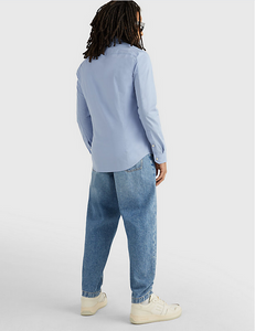 Tommy Jeans | Slim Fit Hemd mit Stretch | hellblau