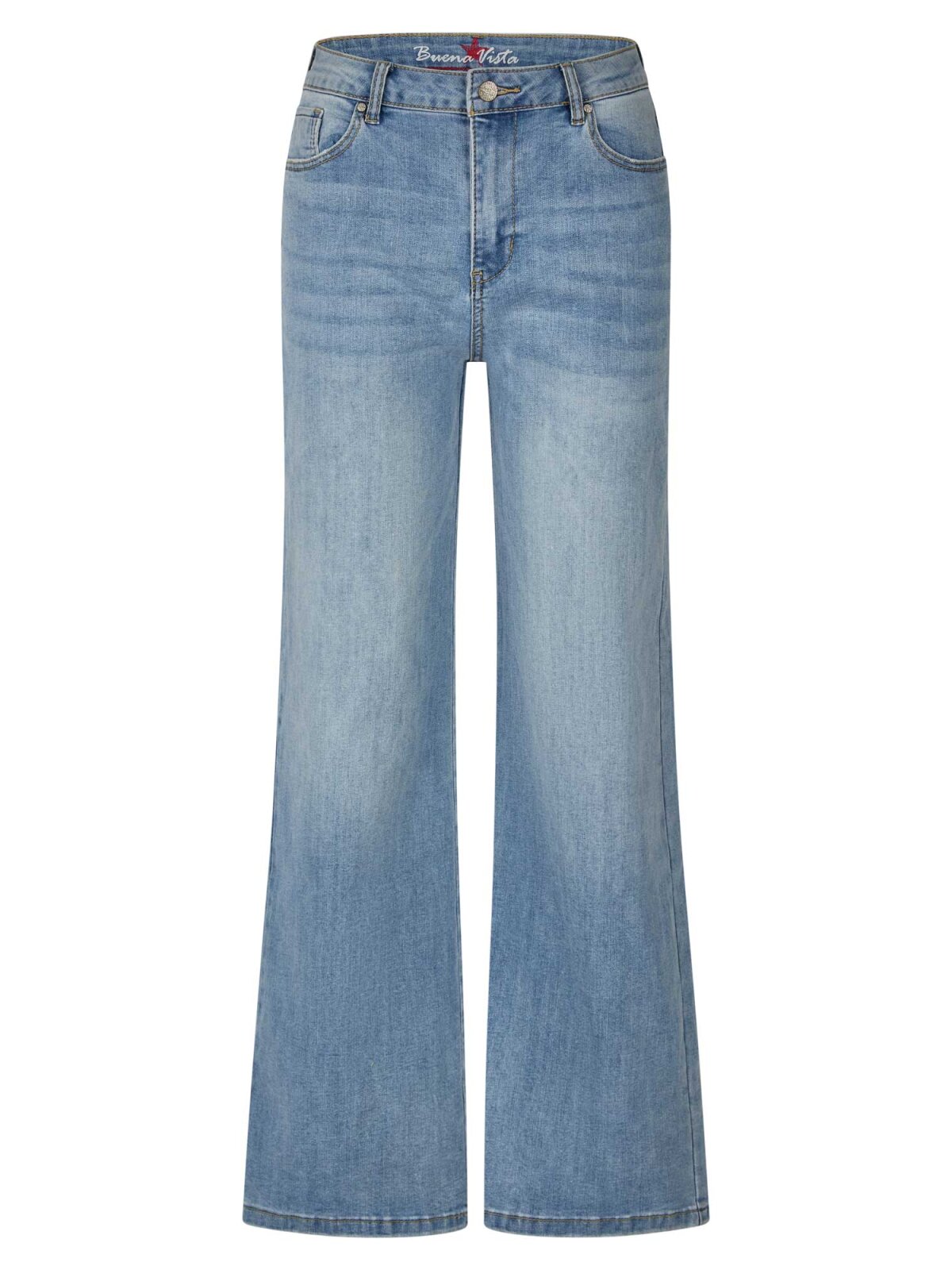 Buena Vista | Wide Leg Stretch Denim Jeans | 369 lightstone