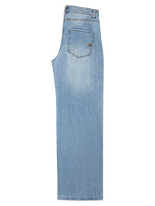 Buena Vista | Wide Leg Stretch Denim Jeans | 369 lightstone