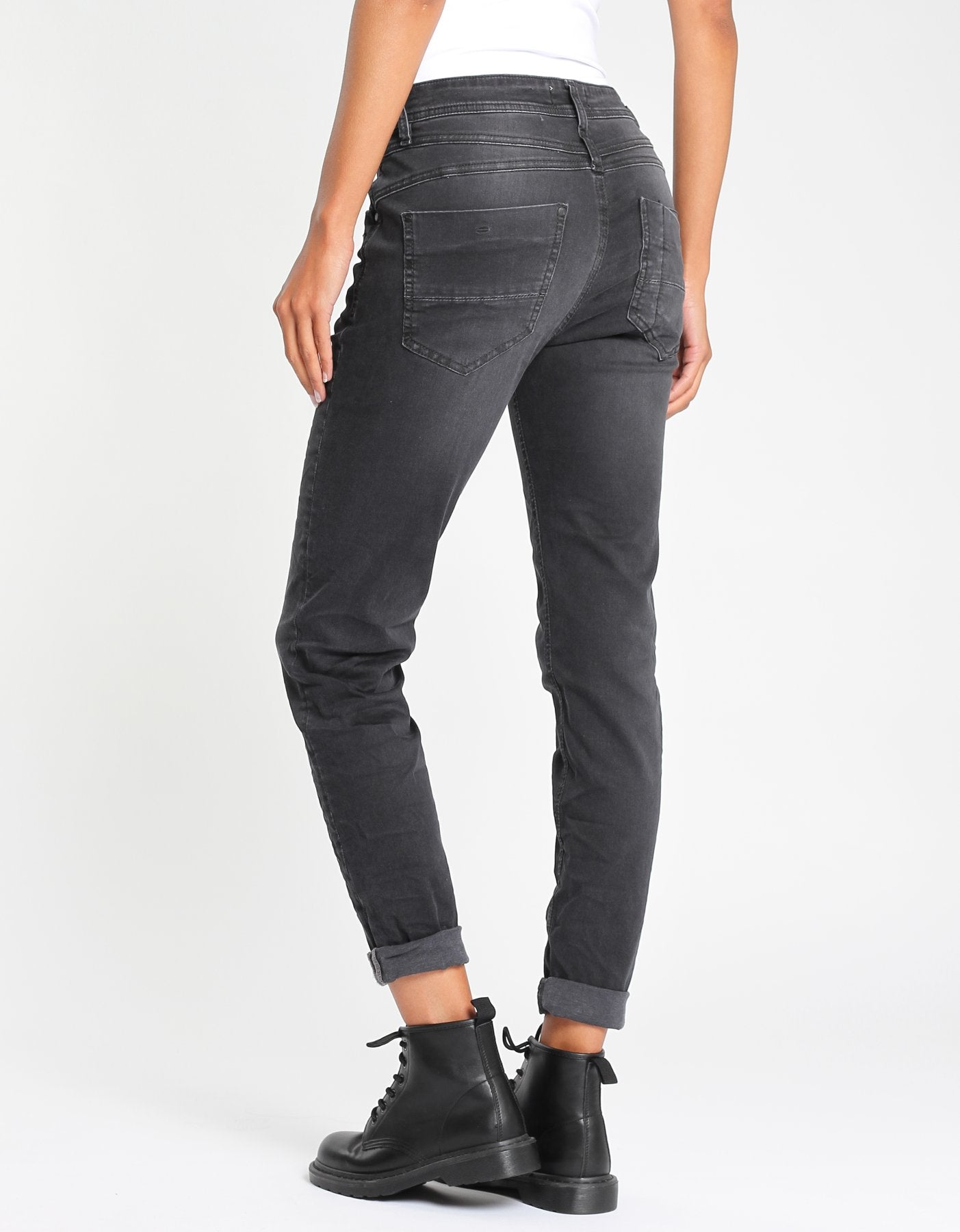 GANG | 94Amelie - relaxed fit Jeans | 7869 wool dark wash