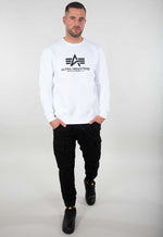Lade das Bild in den Galerie-Viewer, Alpha Industries | Basic Sweater | 09 weiss
