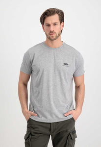 Alpha Industries | Basic T Small Logo | 17 grey heather