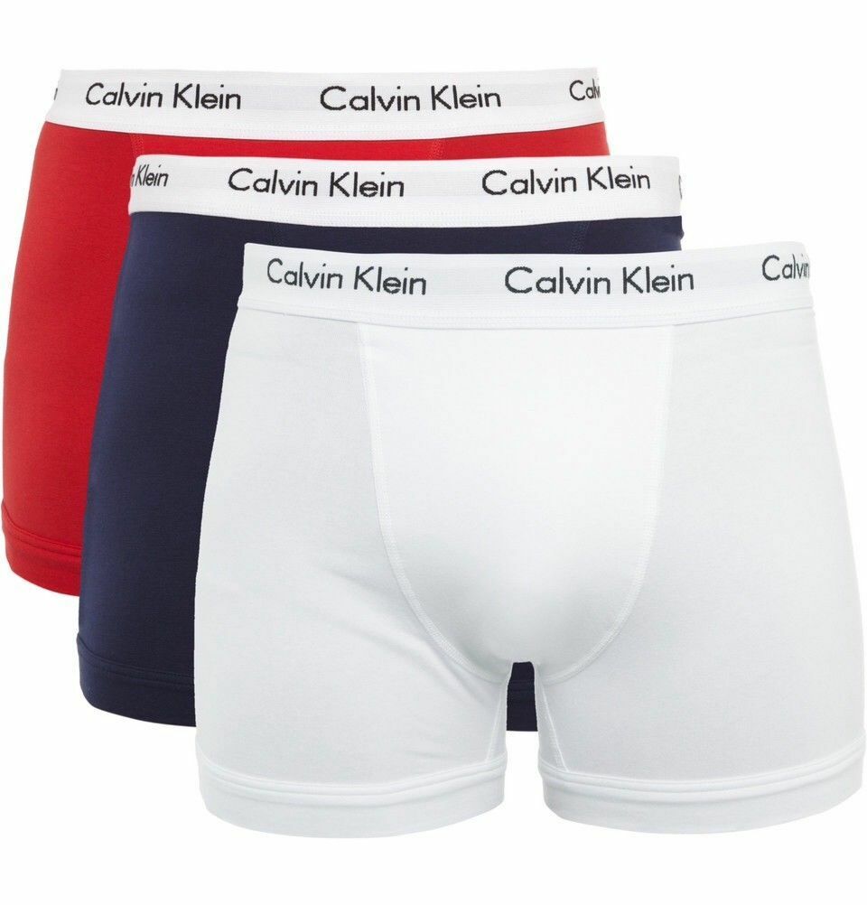 Calvin Klein Underwear | 3ER-PACK TRUNK SHORTS LONG | I03 white/red/blue